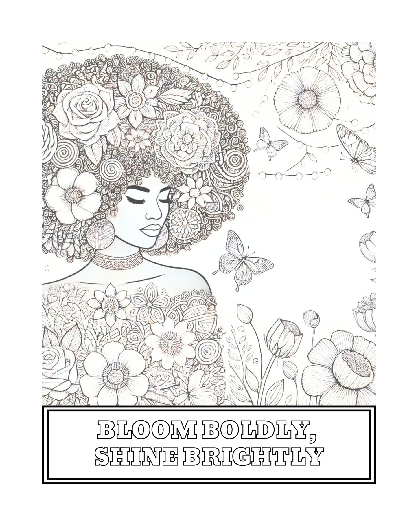 Bloom You Mean it  SELF-CARE COLORING BOOK