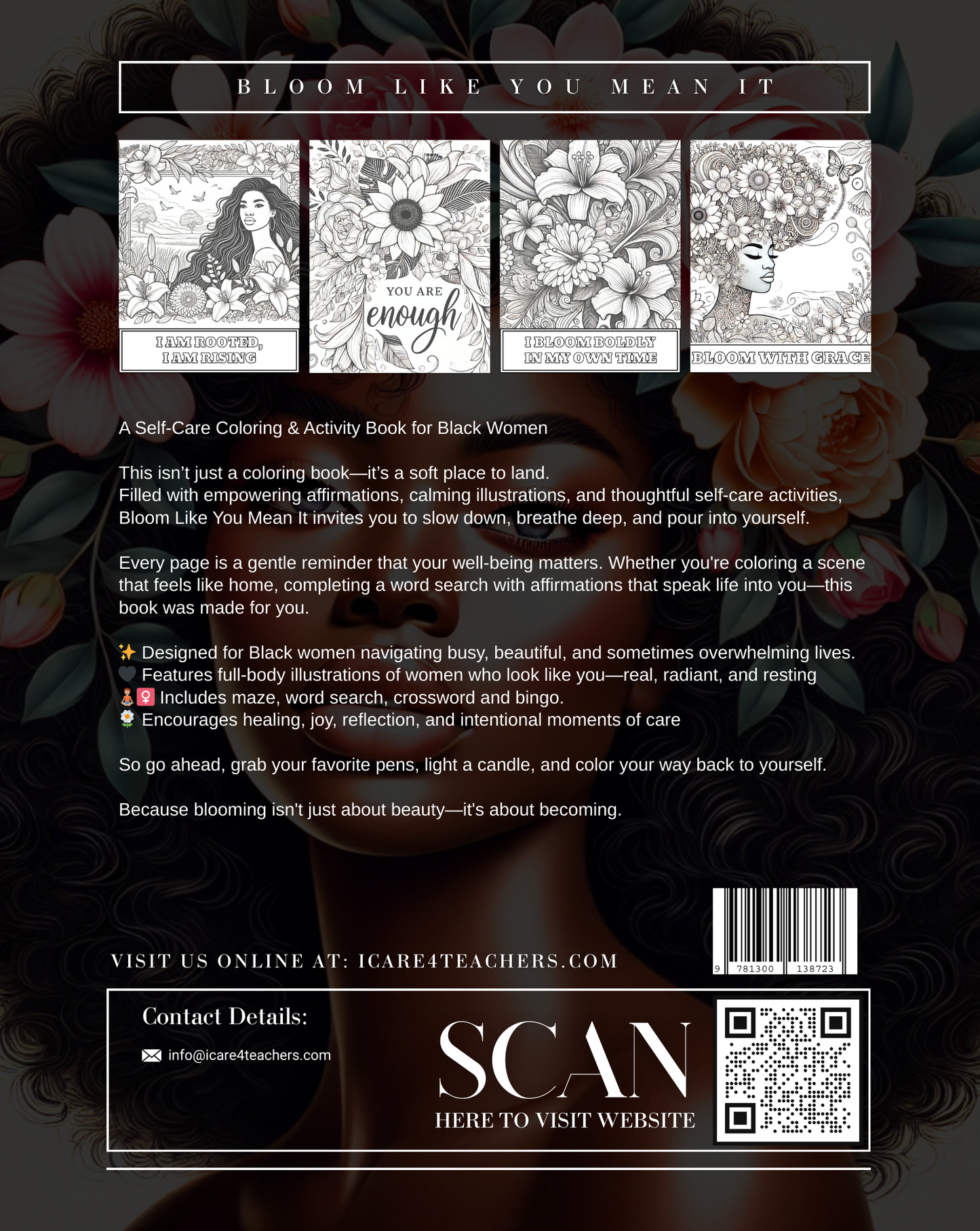 Bloom You Mean it  SELF-CARE COLORING BOOK